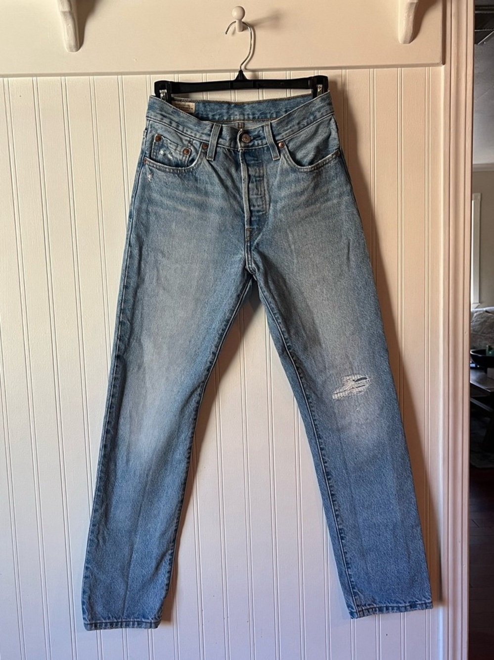 Levi's 501 Women's Straight Leg Jeans Waist 25 Blue